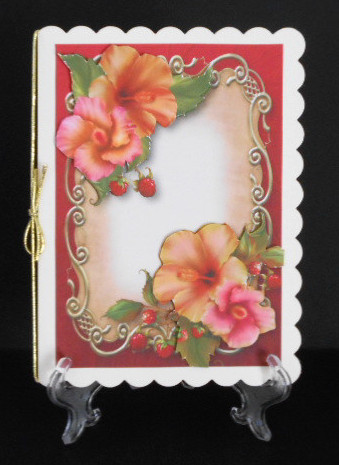 Pretty Hibiscus Flowers Floral Plaque by Joan Prince