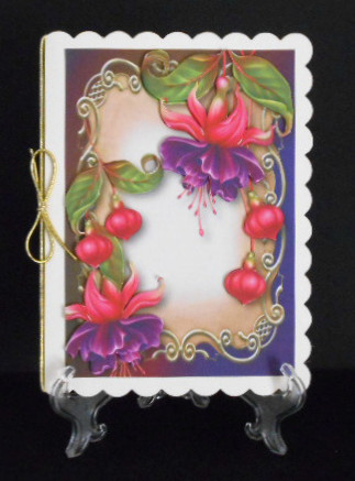 Fabulous Fuschias Floral Plaque by Joan Prince