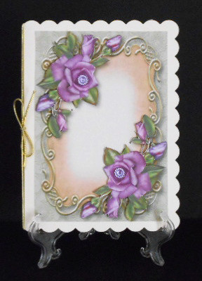 Beautiful Heritage Roses Floral Plaque by Joan Prince