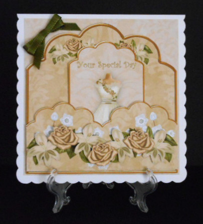 Cream2 Old Damask A4 Backing Paper by Joan Prince