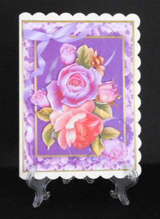 Lobely Pink and Lilac Roses  by Joan Prince