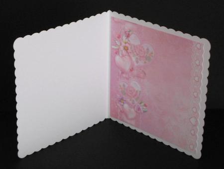 Hearts and Flowers Square Insert by Joan Prince