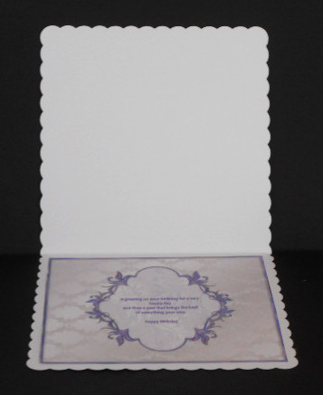 Birthday Purple Patterned Insert by Joan Prince