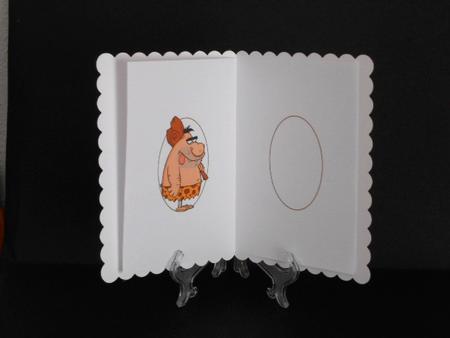 Caveman Birthday Wishes Insert by Joan Prince