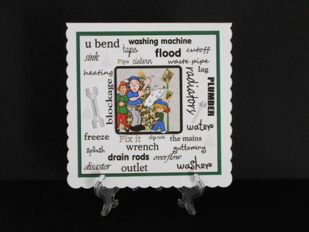 Christmas Plumber Urban Art by Joan Prince