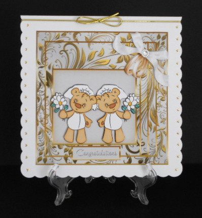 Civil Wedding Bears Female by Joan Prince