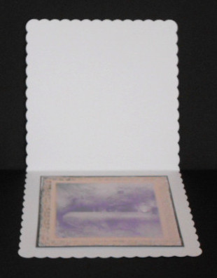 Grey Dress Insert to Fit 8x8 Card by Joan Prince