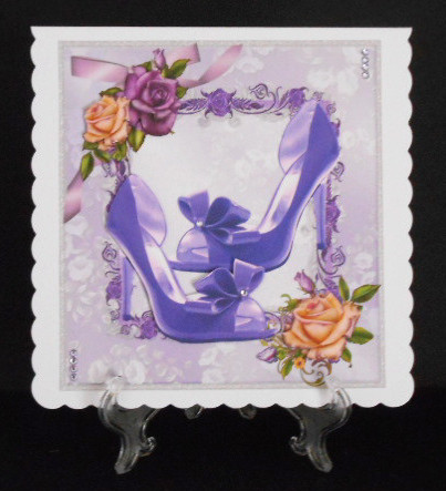 Lovely Lilac Glamour Shoes and Roses  by Joan Prince
