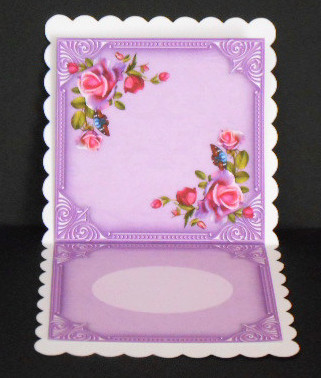 Purple Rose 6x6 Insert and Tags by Joan Prince