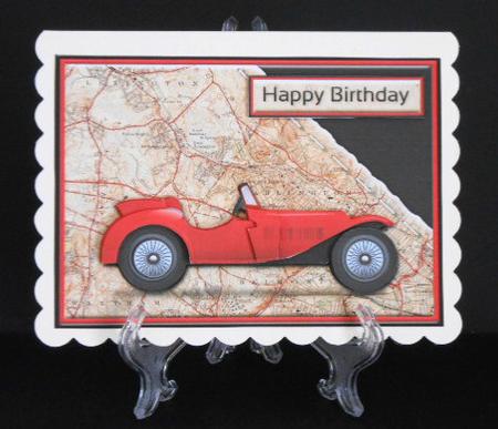 Vintage Car Quick Card by Joan Prince