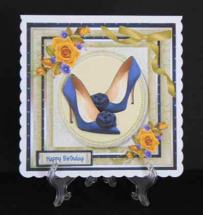 Gorgeous Nave Shoes and Yellow Roses  by Joan Prince