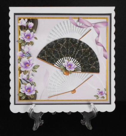 Lovely Fans and Magnolias  by Joan Prince