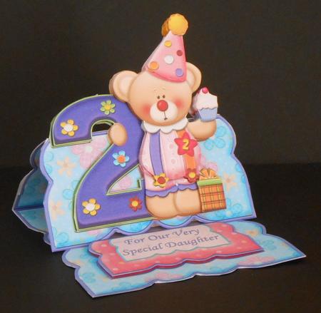 Age 2 Girl Clown Over the Edge Easel Kit by Joan Prince