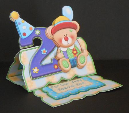 Age 2 Boy Clown Over the Edge Easel Kit by Joan Prince
