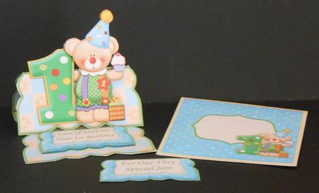 First Birthday Clown Over the Edge Easel Kit by Joan Prince
