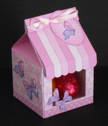 3D Butterflies Milk Carton Cupcake or Treat Box Mini Kit by Joan Prince