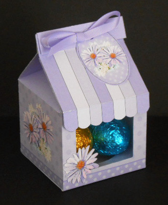 3D Daisies Milk Carton Cupcake or Treat Box Mini Kit by Joan Prince