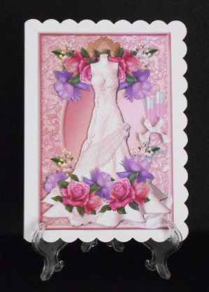 Wedding Dress & Roses by Joan Prince