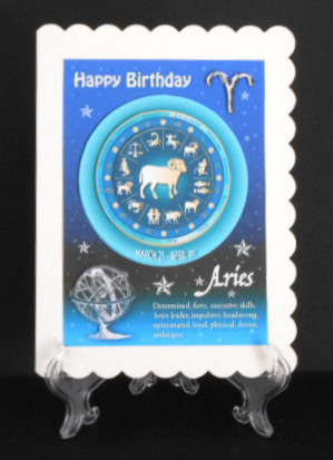 Zodiac Sign Aqua Aries by Joan Prince