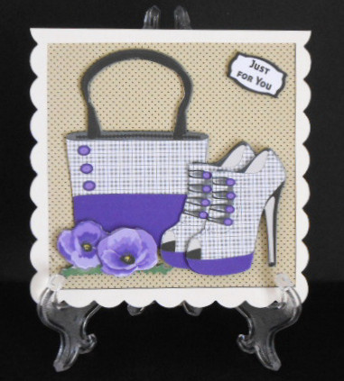 Handbag, Shoes & Purple Poppies Mini Kit by Joan Prince