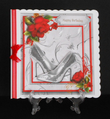 Beautiful Shades of Grey and Red  by Joan Prince