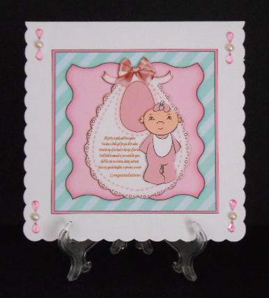 Bay Bib Card Girl by Joan Prince