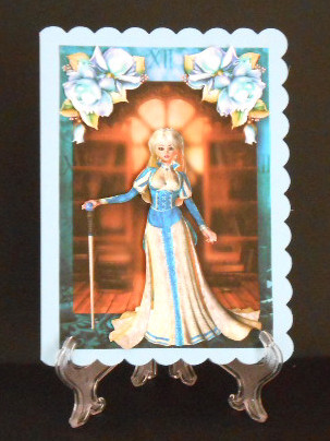 Steampunk Elegance and Blue Roses by Joan Prince