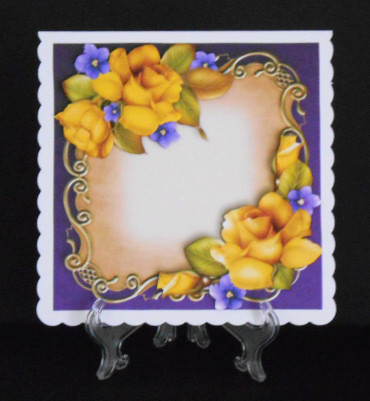 Gorgeous Yellow Roses Floral Plaque - Square by Joan Prince