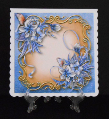 Wynter Flowers Floral Plaque - Square by Joan Prince
