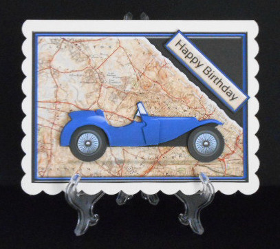 Vintage Car Quick Card by Joan Prince