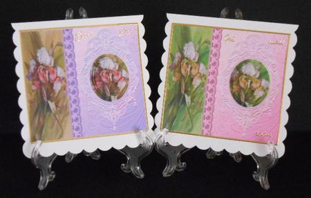 Vintage Floral Side Panel Pyramid - Fleur De Lis by Joan Prince