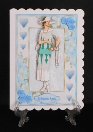 Lady of Fashion Decoupage Topper 1 by Joan Prince