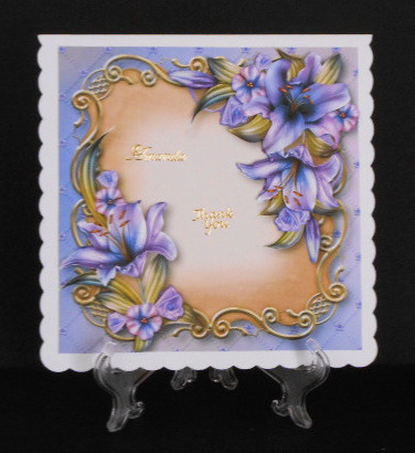 Purple Porcelain Roses Floral Plaque - Square by Joan Prince