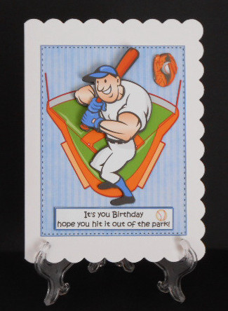 Baseball Birthday Blue by Joan Prince