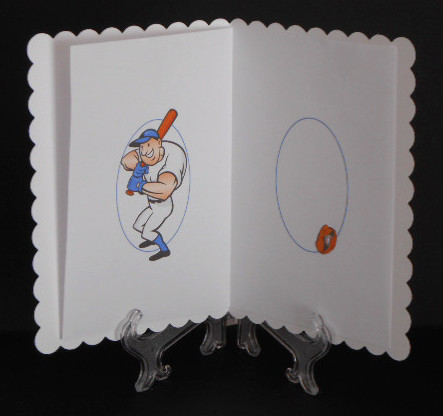 Baseball Birthday Blue Insert by Joan Prince