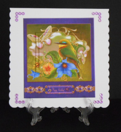 Bird with Flowers Topper and Pyramid Layers by Joan Prince