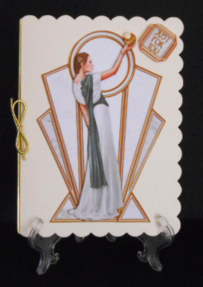 Pandore Art Deco Shaped Panels (white) by Joan Prince