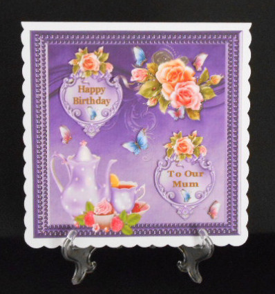 Butterflies & Roses 8x8ins Mini Kit by Joan Prince