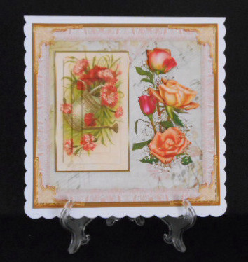 Vintage Roses 8x8ins Mini Kit by Joan Prince