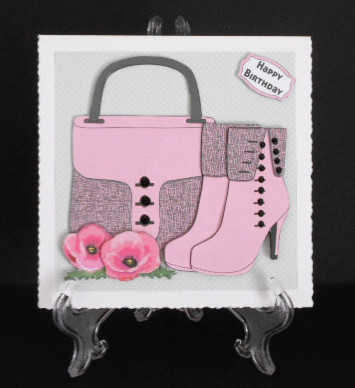 Handbag, Boots & Pink Poppies 2 Mini Kit by Joan Prince
