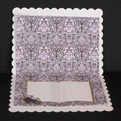 Purple Damask Vintage Insert by Joan Prince
