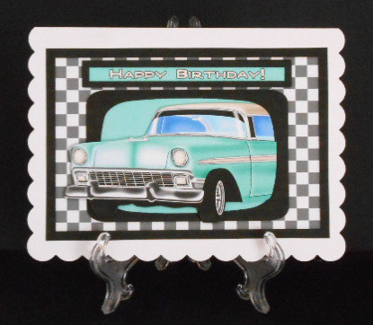 1950s Car 5 - Birthday Card by Joan Prince