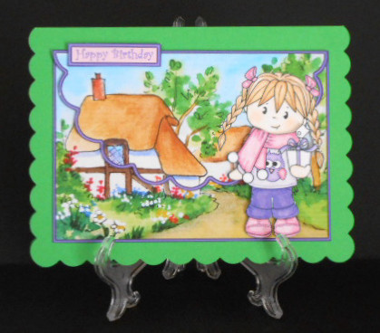 Delivering a Gift Envelope Card with Decoupage by Joan Prince