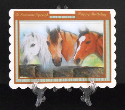 Three Beautiful Misted Horses  by Joan Prince