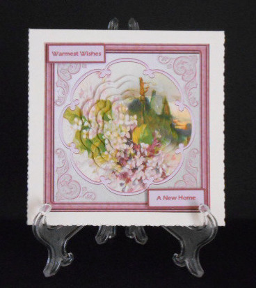 House in the Wood Card with Petal Stackers by Joan Prince