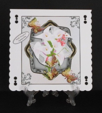 Bouquet of Calla Lilies Topper & Decoupage by Joan Prince