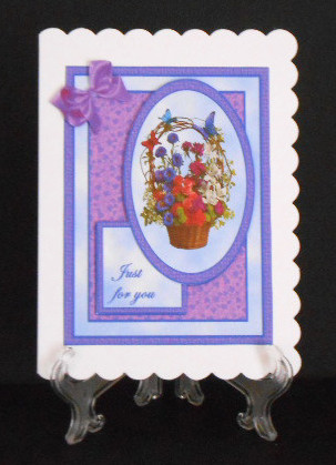 Flower Basket Quick Card by Joan Prince