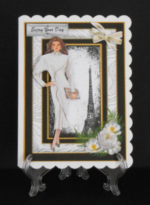 Lovely Lady in White Voque by Joan Prince