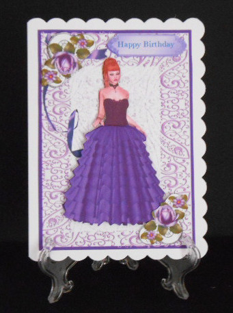 Lovely Lady in Lilac Dress  by Joan Prince