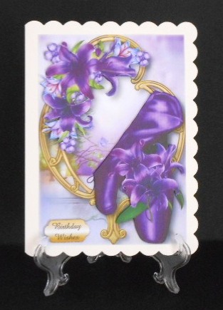 Stunning Shoes - the Ballet Collection - Dark Purple Lilies by Joan Prince
